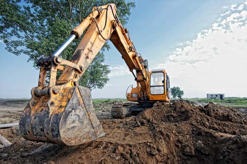 Excavation at Brockway's Adriondack Style Homes